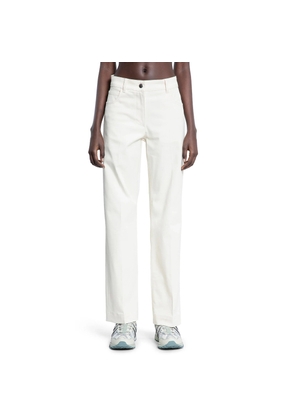 Cotton Gabardine Straight Leg Trousers