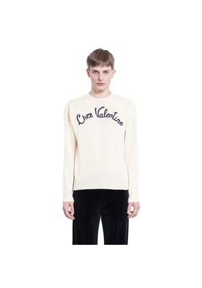 VALENTINO MAN OFF-WHITE KNITWEAR