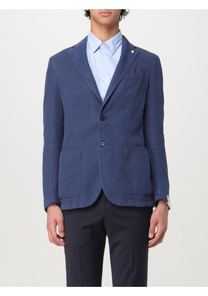 Jacket LUIGI BIANCHI Men color Blue 1
