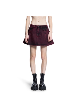 Overdyed Denim Mini Skirt