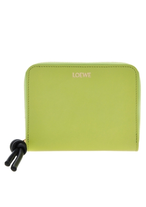 Loewe Knot Compact Zip Around Wallet - Anise/Black