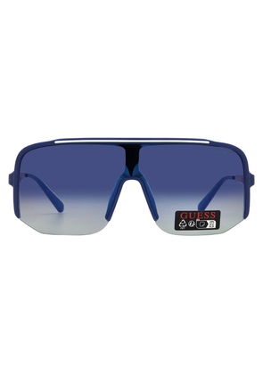 Guess Factory Smoke Mirror Shield Mens Sunglasses GO00054 90C 00
