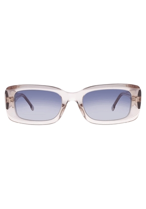 Carrera Blue Shaded Rectangular Ladies Sunglasses CARRERA 3014/S 010A/08 53
