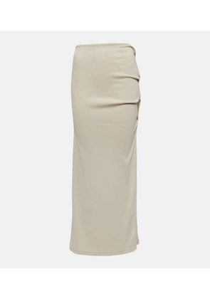 Christopher Esber Open Twist ribbed-knit maxi skirt