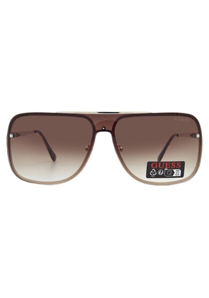 Guess Factory Brown Gradient Shield Mens Sunglasses GO00053 32F 00