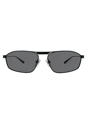 Balenciaga Grey Rectangular Mens Sunglasses BB0416S 001 63