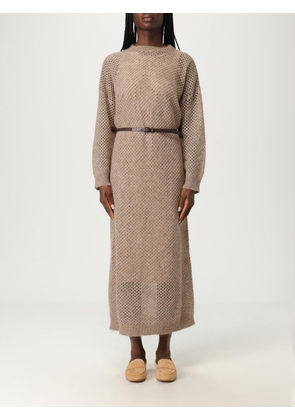Dress BRUNELLO CUCINELLI Woman color Brown