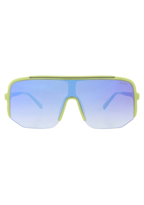 Guess Factory Blue Gradient Shield Mens Sunglasses GO00054 95W 00