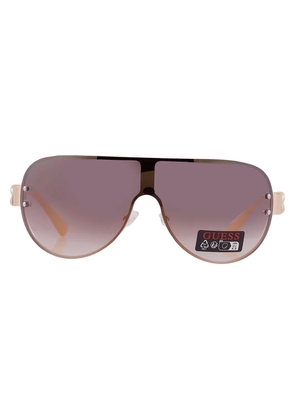 Guess Factory Smoke Mirror Shield Ladies Sunglasses GO00037 32C 00