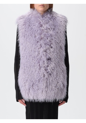 Fur Coat PATRIZIA PEPE Woman color Lilac