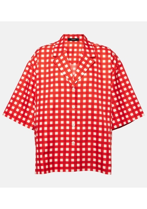 Joseph Leopold gingham silk and cotton shirt