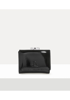 Vivienne Westwood Small Frame Wallet Leather Black One Size Women
