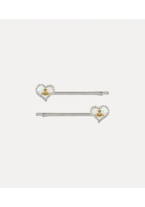 Vivienne Westwood Petra Bobby Pins Platinum-gold-white-pearl-tint-mop-white-opal Platinum-gold-white-pearl-tint-mop-white-opal Unisex