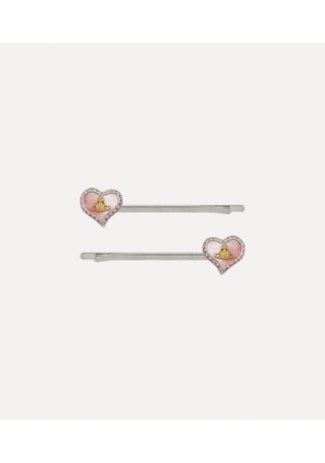 Vivienne Westwood Petra Bobby Pins Platinum-gold-coral Platinum-gold-coral Unisex