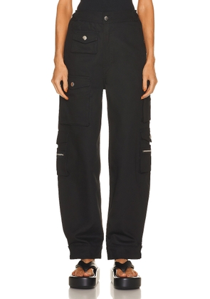 EB Denim Cargo Pants in Black - Black. Size M (also in L).