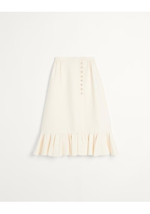 Valentino Crepe Couture Skirt Woman IVORY 36