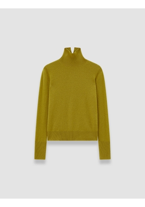 Light Pure Cashmere High Neck Jumper - M