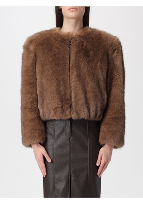 Fur Coat STAND STUDIO Woman color Beige
