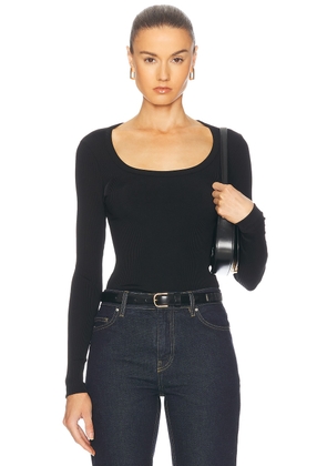 Citizens of Humanity Rumi Scoop Neck in Black - Black. Size S (also in XS).