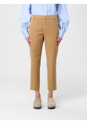 Pants DONDUP Woman color Camel