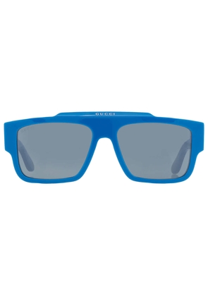Gucci Blue Browline Mens Sunglasses GG1460S 004 56