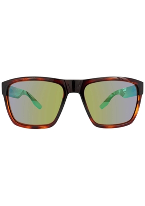 Costa Del Mar Paunch XL Green Mirror Polarized Glass 580G Square Mens Sunglasses 6S9050 905006 59