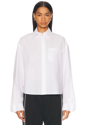 anOnlyChild Bartley Shirt in White - White. Size L (also in S, XS).
