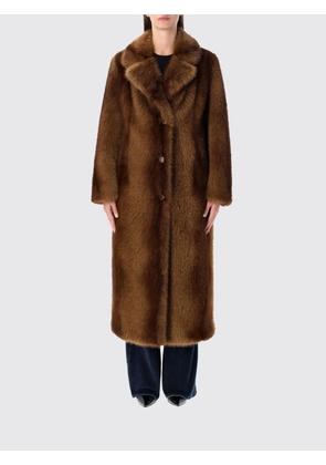 Fur Coat STAND STUDIO Woman color Brown