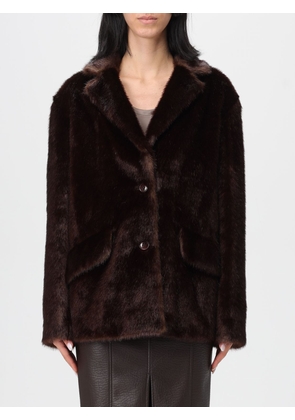 Fur Coat STAND STUDIO Woman color Brown