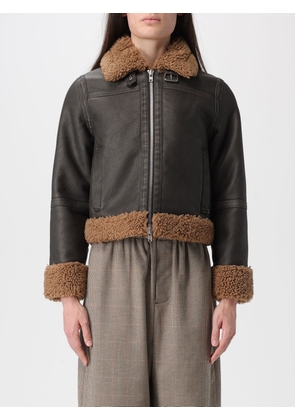 Fur Coat STAND STUDIO Woman color Black