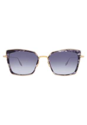 Dita PERPLEXER Dark Grey to Clear Gradient Butterfly Ladies Sunglasses DTS405-A-01 53