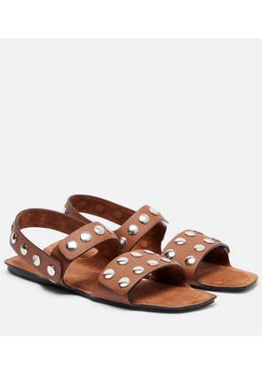 Khaite Boden studded leather sandals