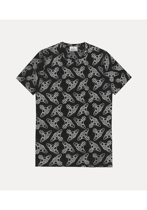 Vivienne Westwood Orb All-over Undershirt Cotton Black XL Men