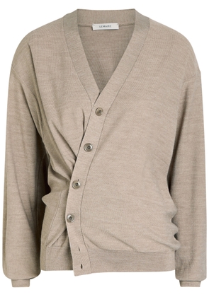 Lemaire Twisted Knit Cardigan - Taupe - S (UK8-10 / S)