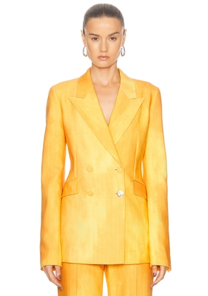 Gabriela Hearst Angela Blazer in Cadmium Yellow - Yellow. Size 38 (also in 40).