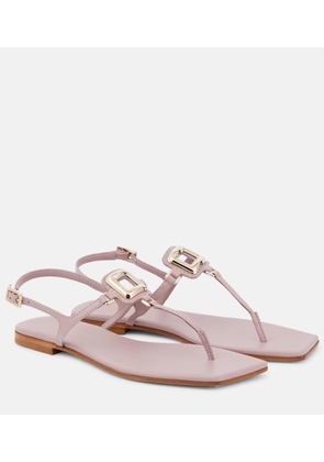 Roger Vivier Viv' By The Sea leather thong sandals