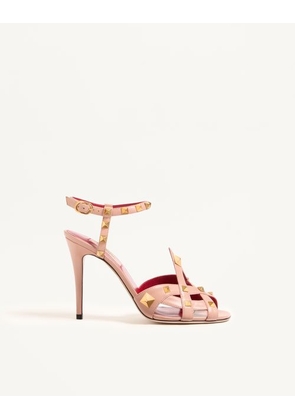 Valentino Garavani Studdy Kidskin Sandal 100mm Woman PINK 35