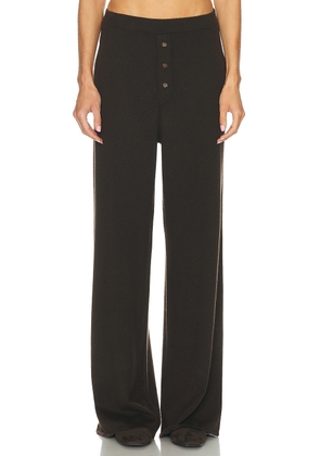 Guest In Residence Everywear Pant in Burnt Cocoa - Chocolate. Size S (also in XL).