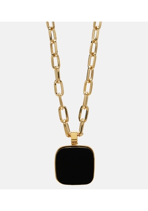 La DoubleJ Onyx pendant necklace