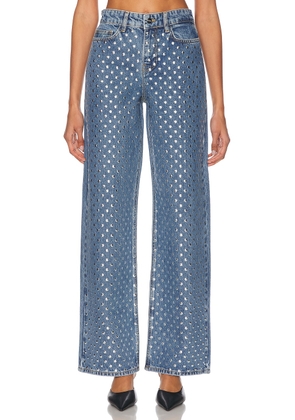 Monse Studded Baggy Jeans in Indigo - Blue. Size 0 (also in 6).