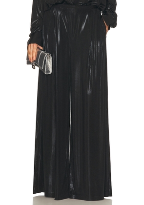 Norma Kamali Mens Pleat Pant in Black - Black. Size S (also in L, M, XS).