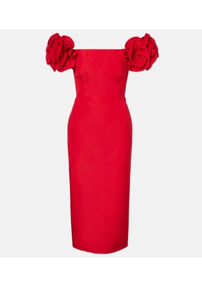 Carolina Herrera Off-shoulder silk cocktail dress
