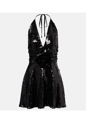 Dolce&Gabbana Sequined halterneck minidress