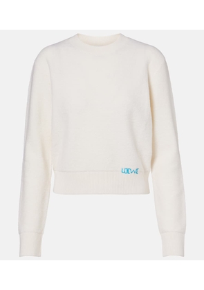 Loewe Logo embroidered wool sweater