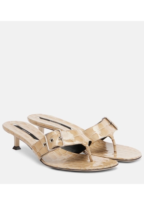 Christen Helix 35 patent leather thong sandals