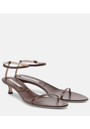 Christen Double Strap 35 leather sandals