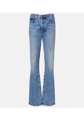Frame Vertical high-rise straight jeans