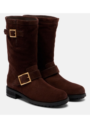 Jimmy Choo Biker suede mid-calf boots