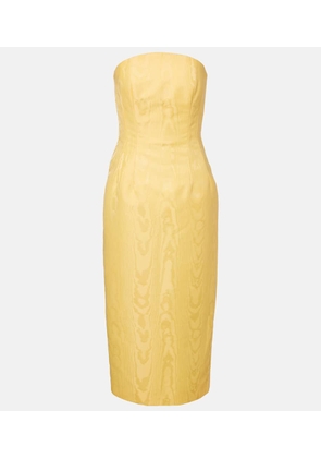 Emilia Wickstead Hailee moire mikado corset dress