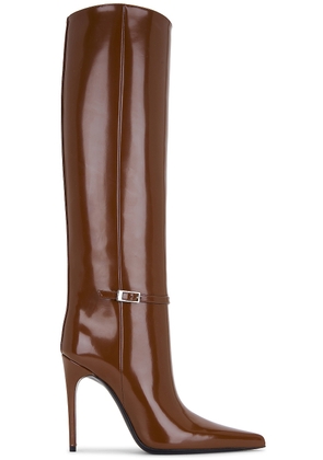 Saint Laurent Vendome Boot in Soil Brown - Brown. Size 36 (also in ).